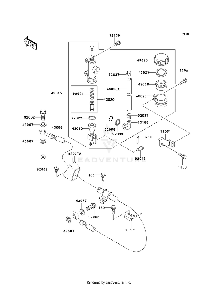 Rear Master Cylinder Schematic
