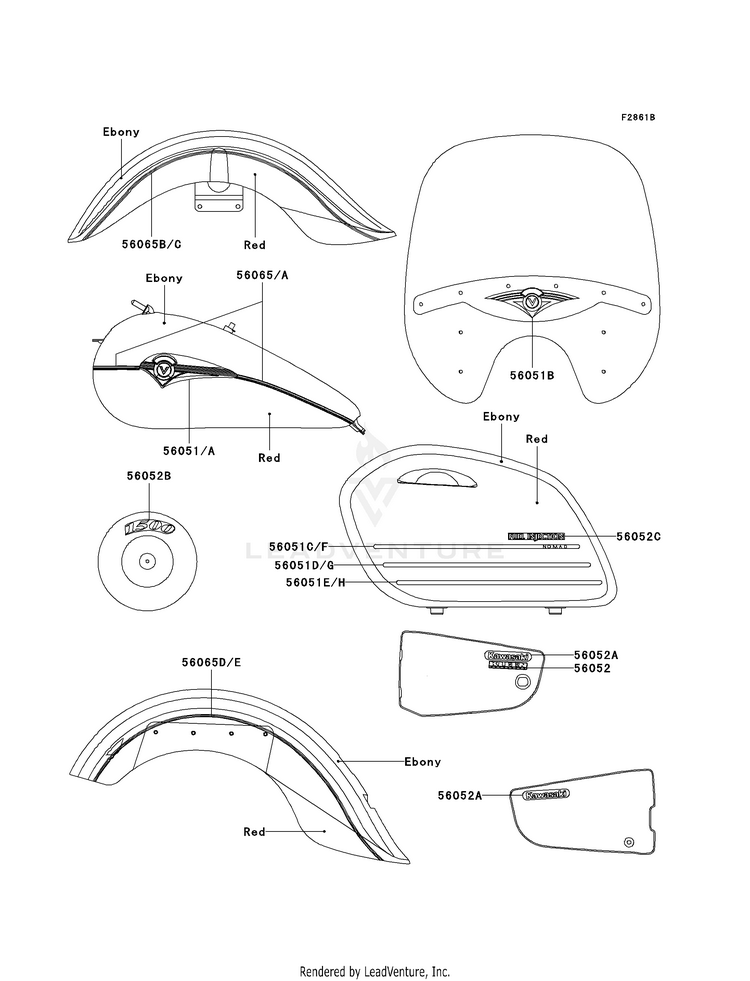 Decals (Ebony/Red)(Vn1500-L3) Schematic