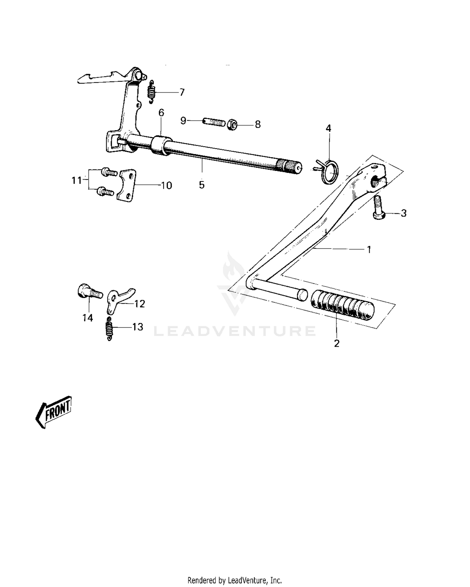 GEAR CHANGE MECHANISM (KM100-A1-A4)