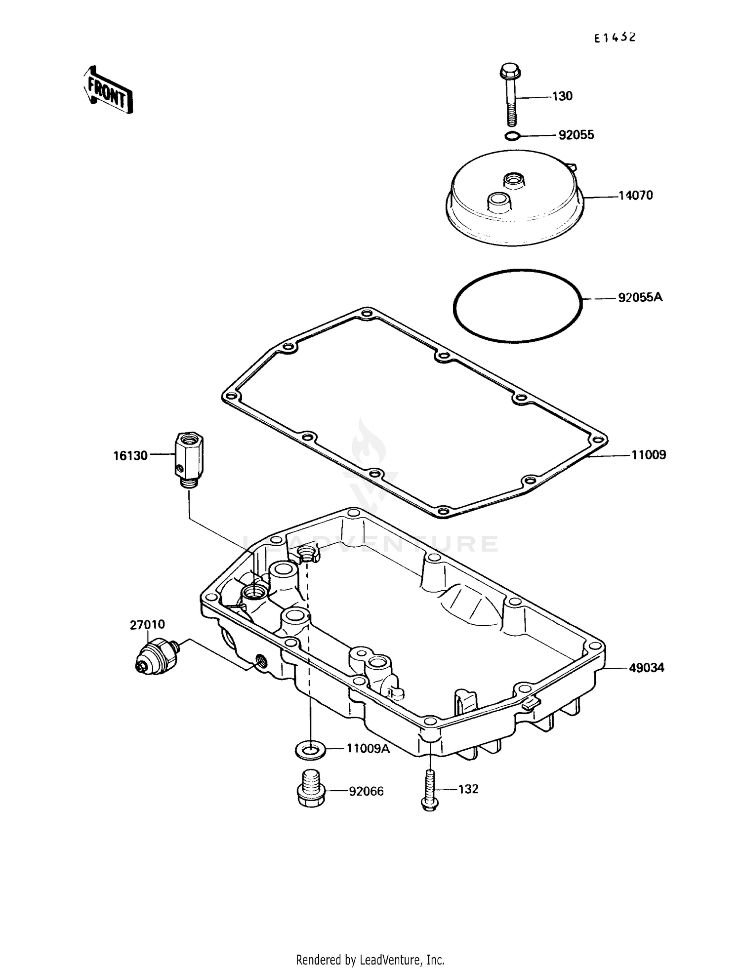 BREATHER COVER/OIL PAN