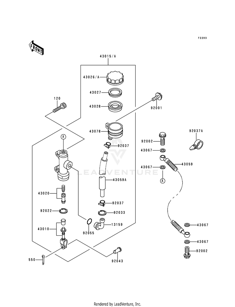 Rear Master Cylinder Schematic