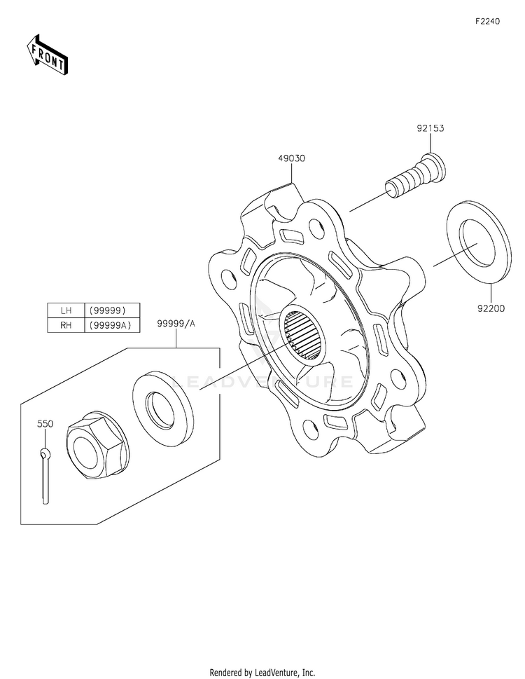Rear Hubs/Brakes Schematic