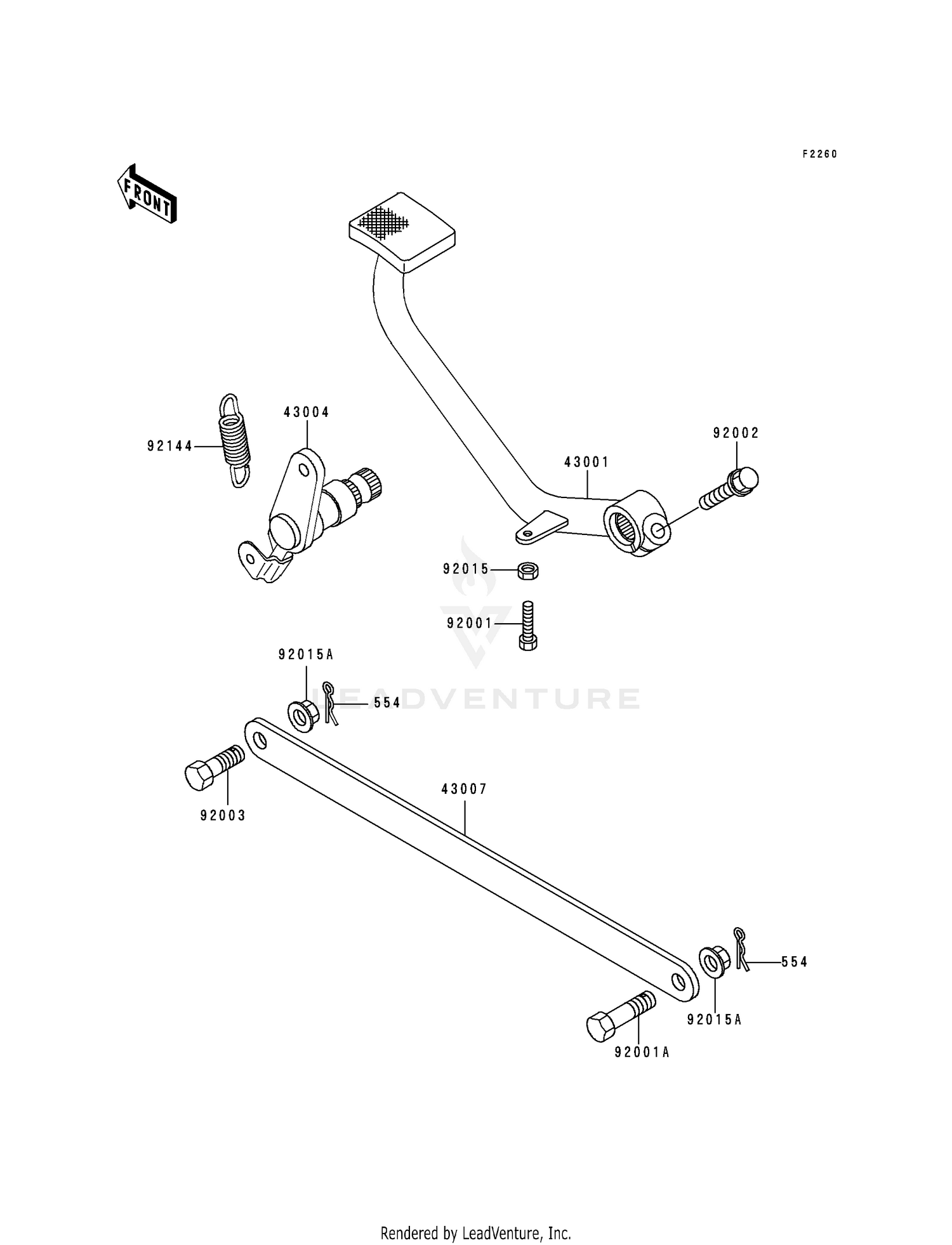 BRAKE PEDAL/TORQUE LINK