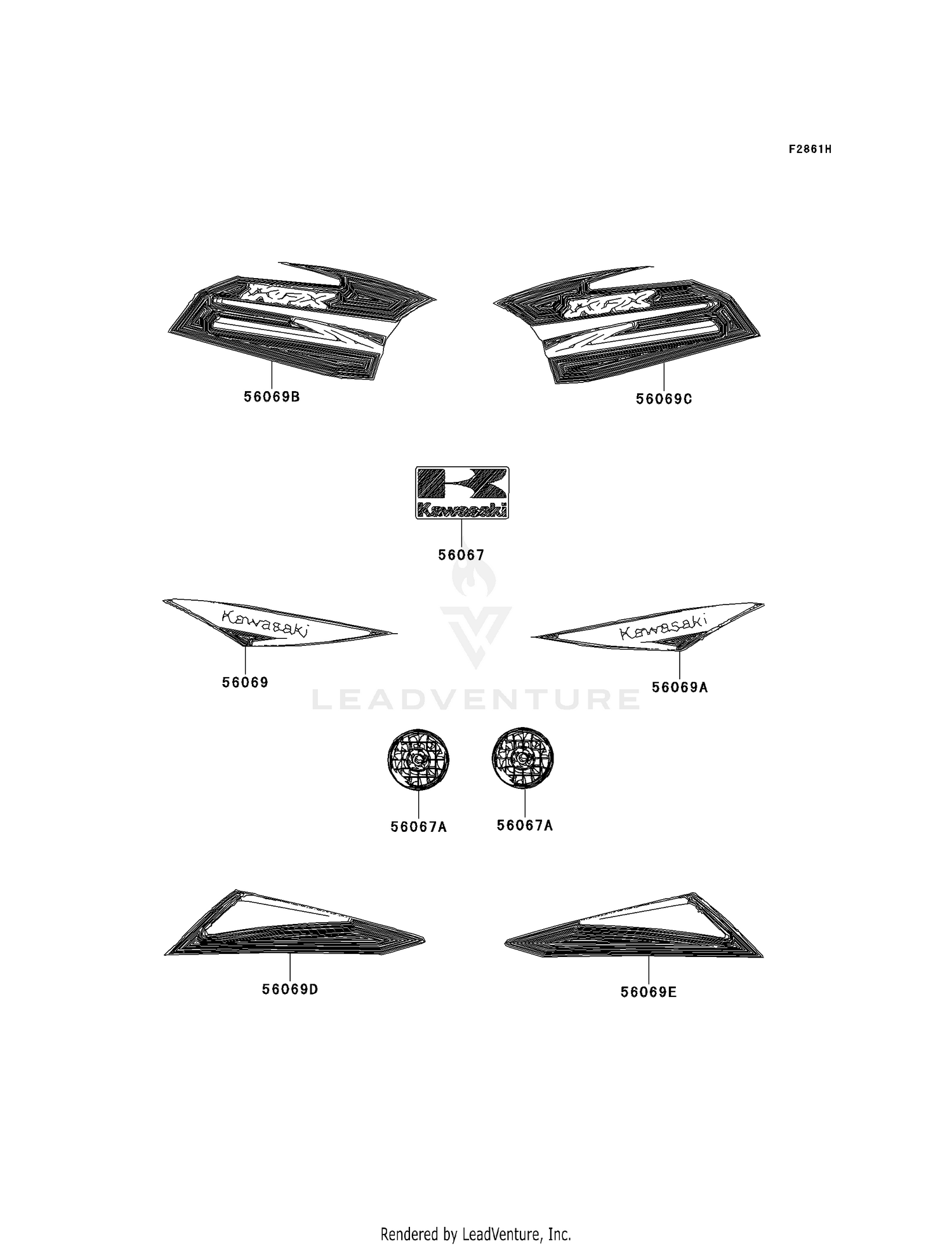 DECALS (GREEN)(ABF)