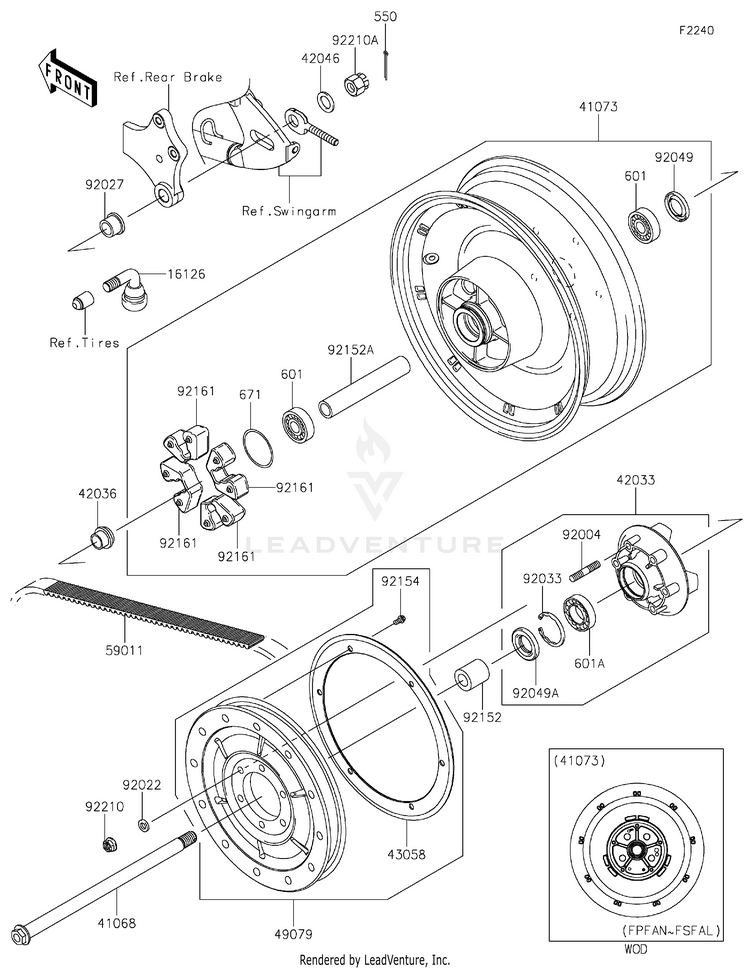 Rear Wheel/Chain Schematic