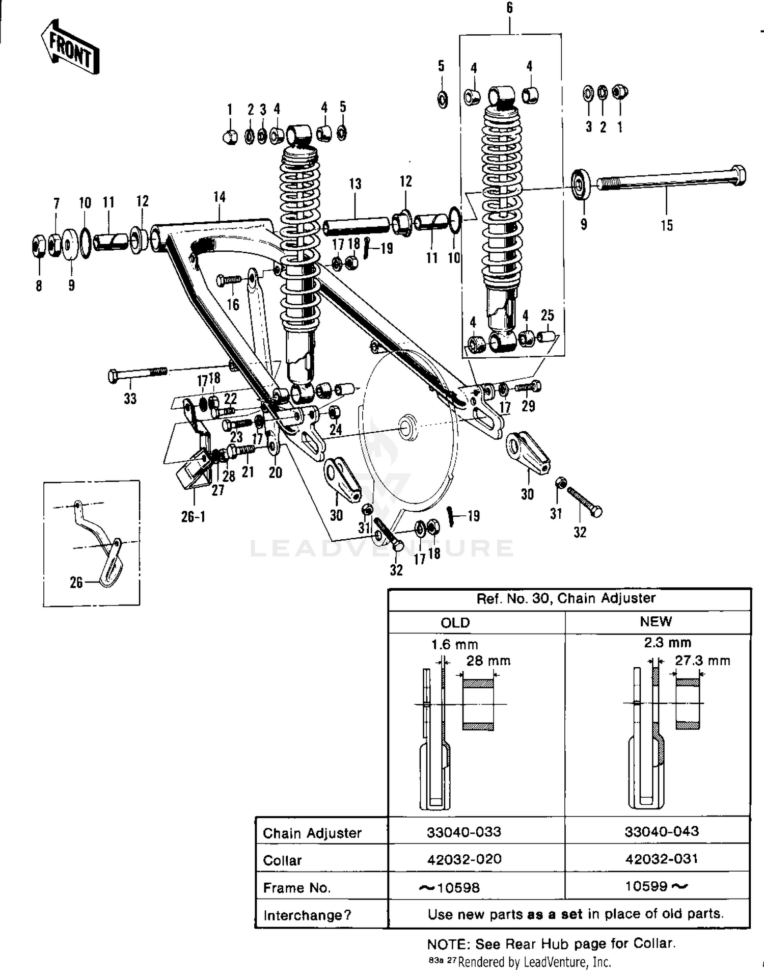SWING ARM/SHOCK ABSORBERS