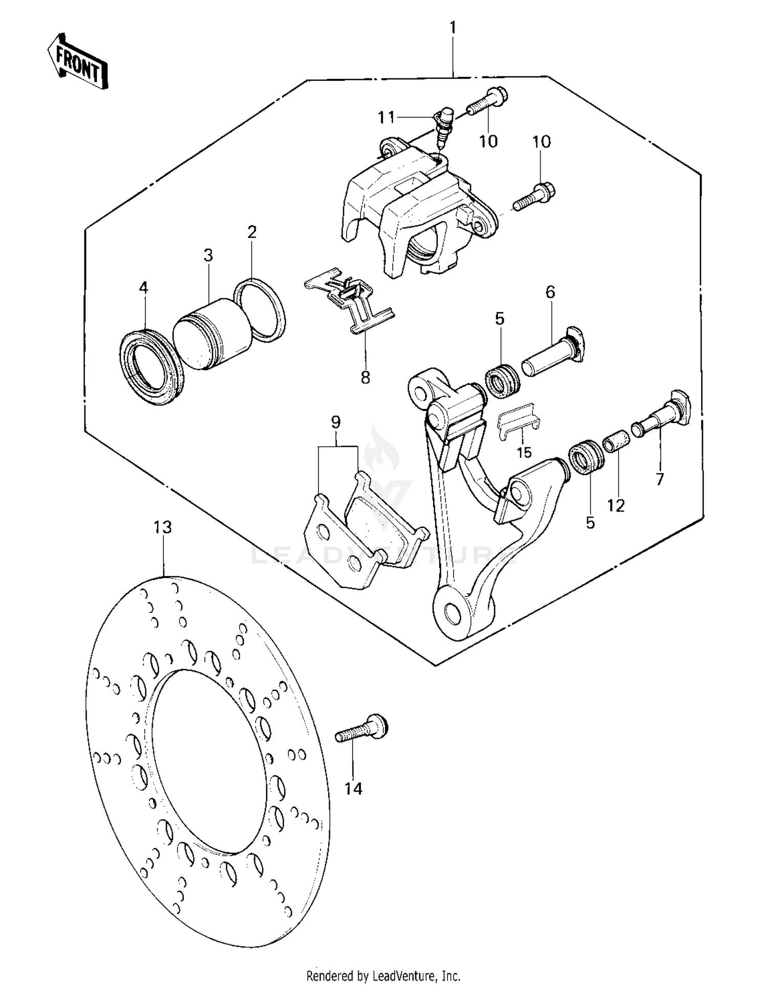 REAR BRAKE ('80 KZY 50-E1)