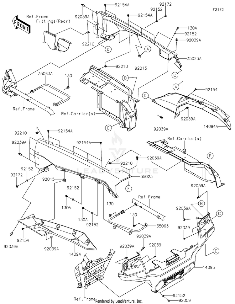 Rear Fender(S) Schematic