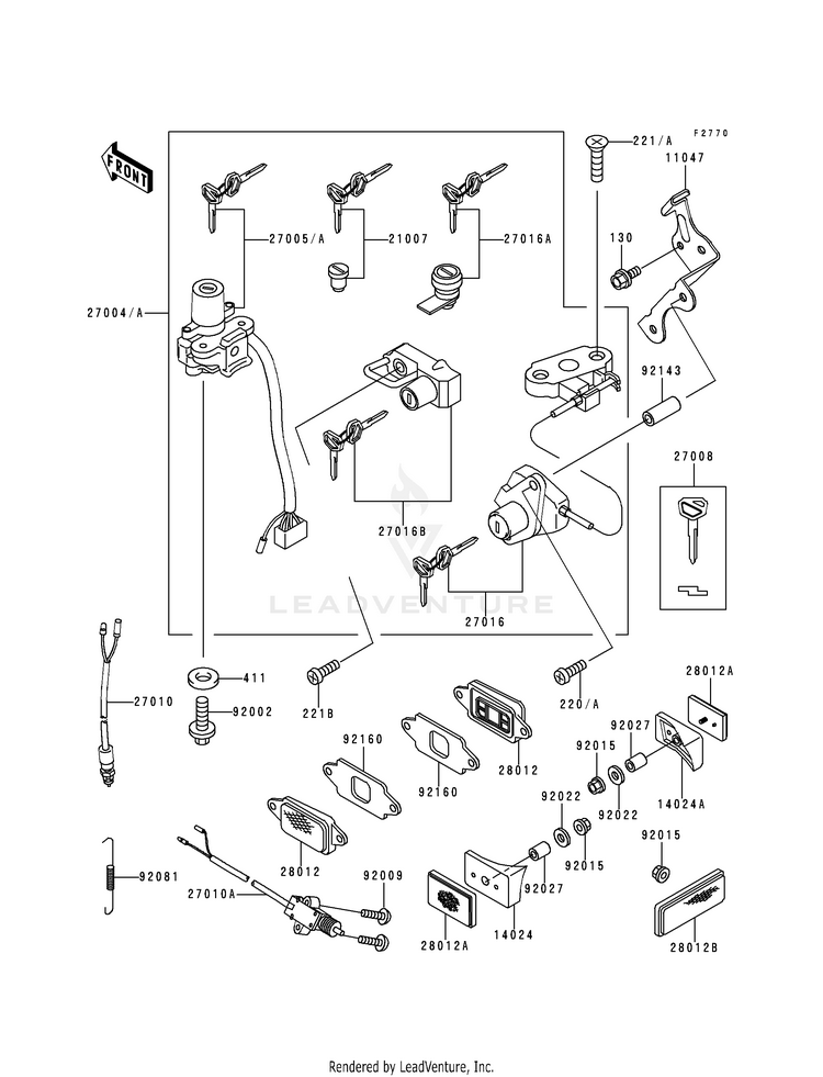 Ignition Switch/Locks/Reflectors Schematic