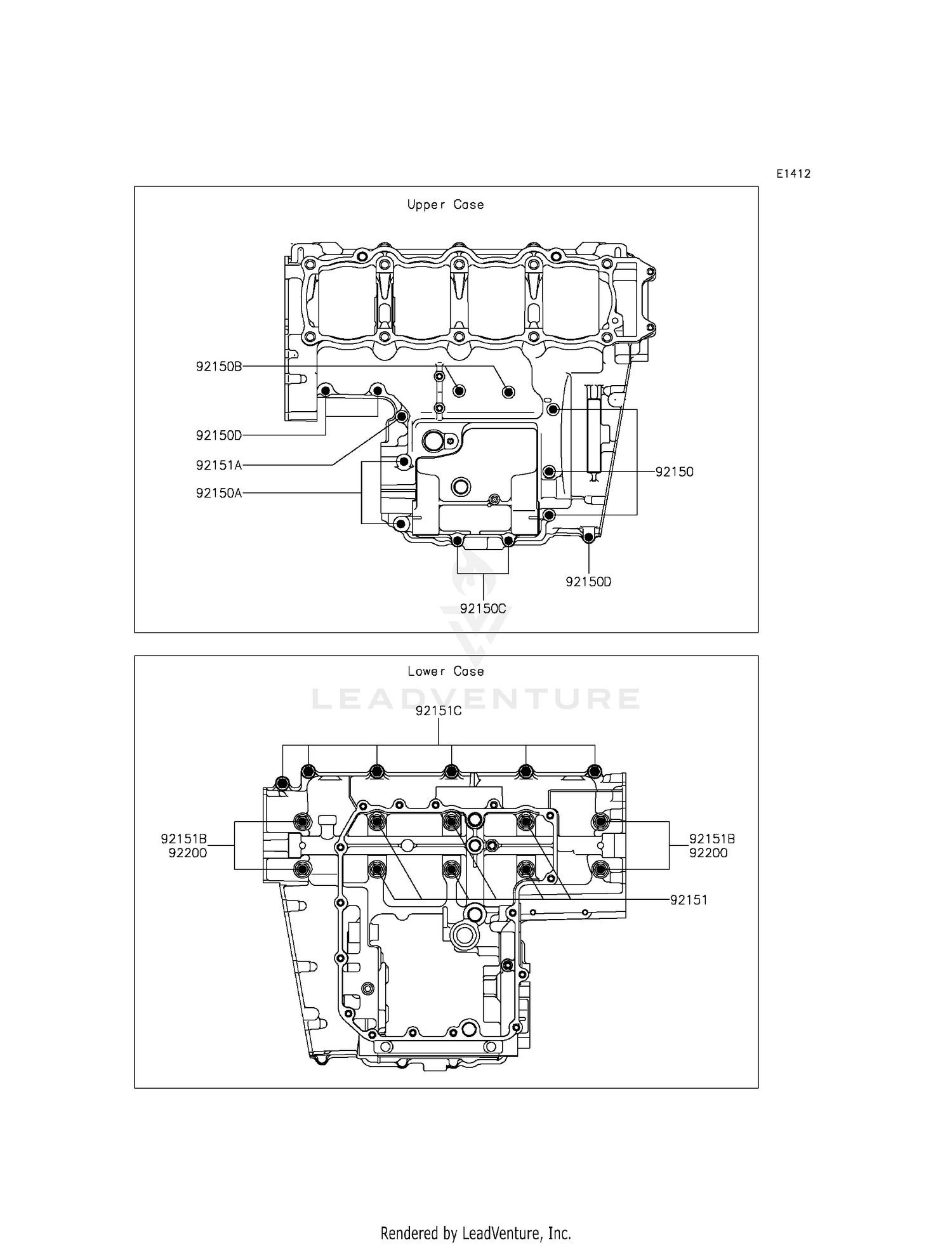 CRANKCASE BOLT PATTERN
