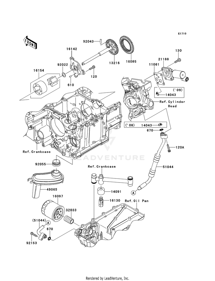 Oil Pump/Oil Filter Schematic