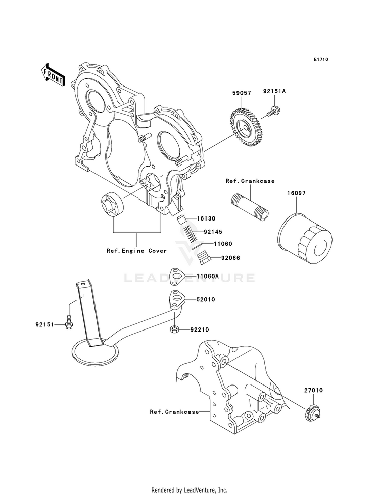 Oil Pump/Oil Filter Schematic