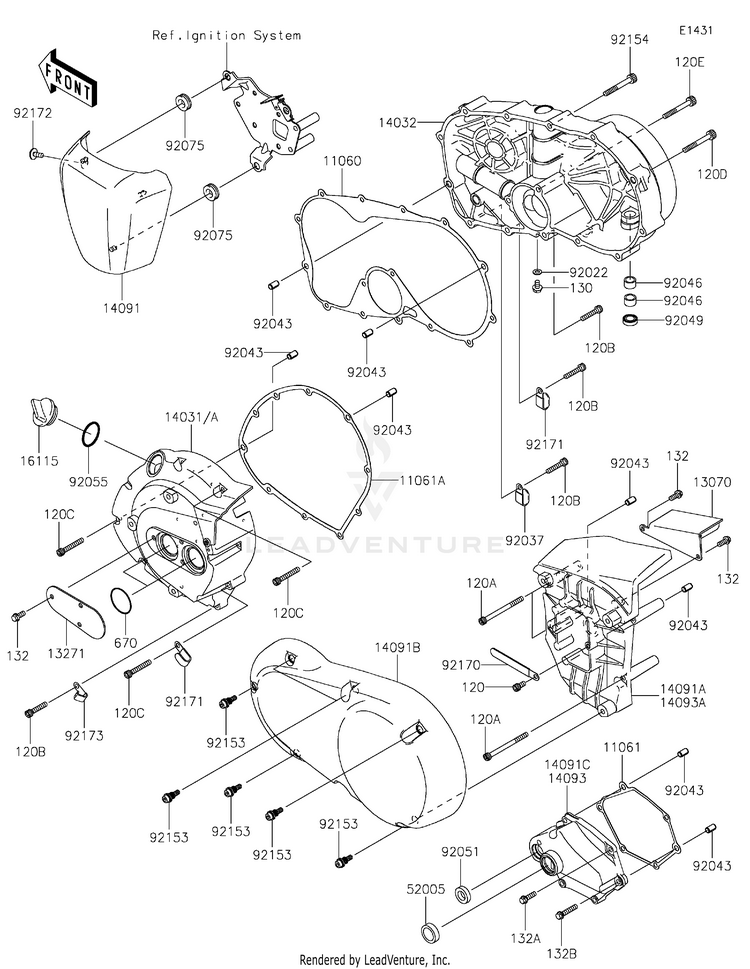Engine Cover(S) Schematic