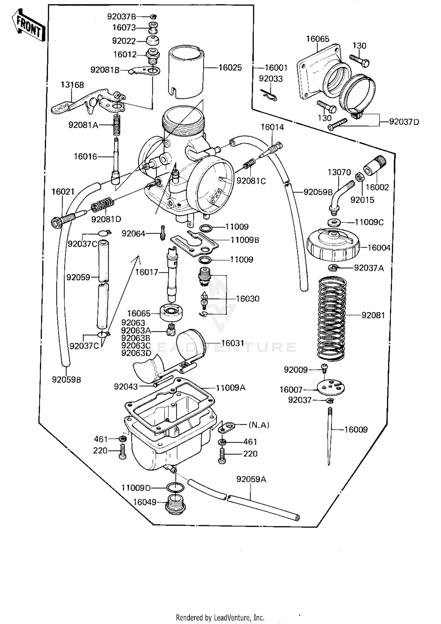 CARBURETOR (KDX175-A2)
