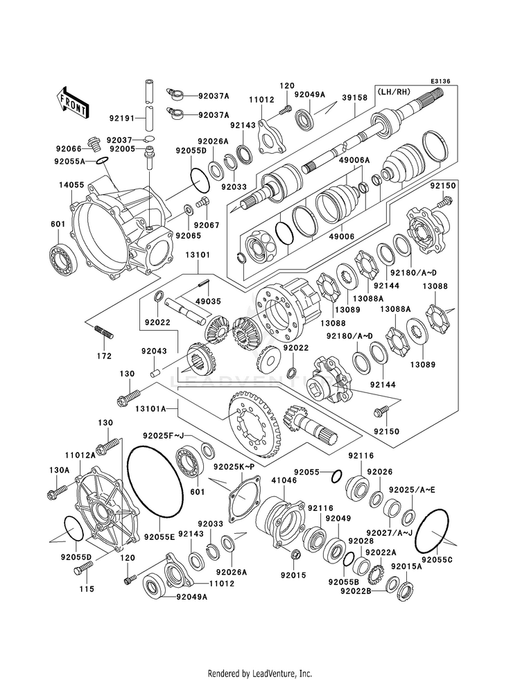 Drive Shaft-Front Schematic