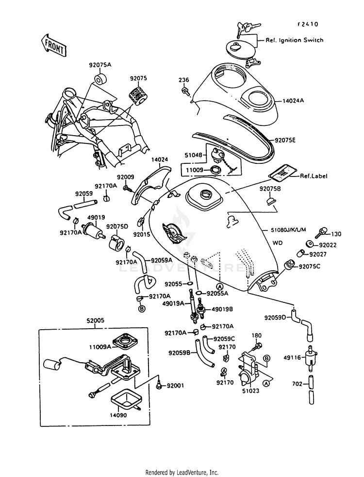 Fuel Tank (Vn1500-C3) Schematic