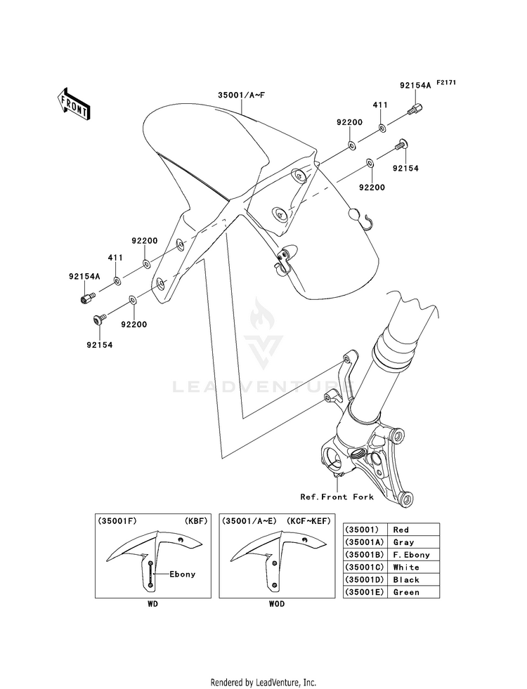 Front Fender(S) Schematic