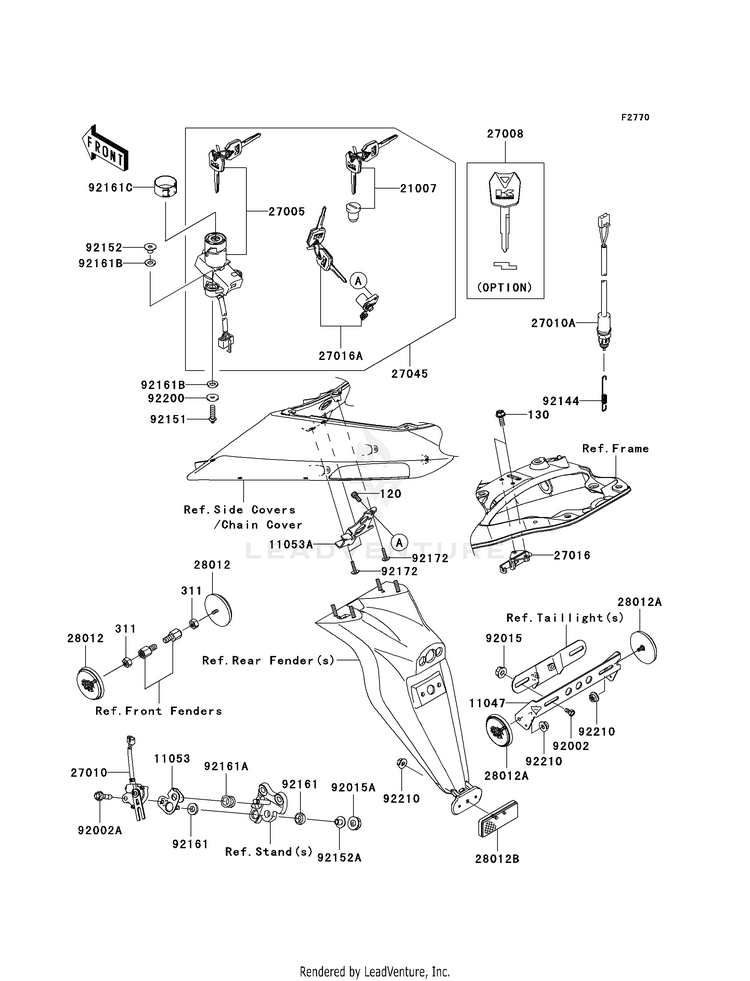 Ignition Switch/Locks/Reflectors Schematic