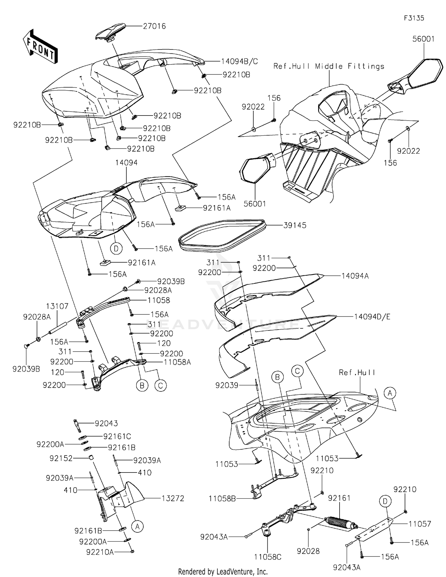 Hull Front Fittings