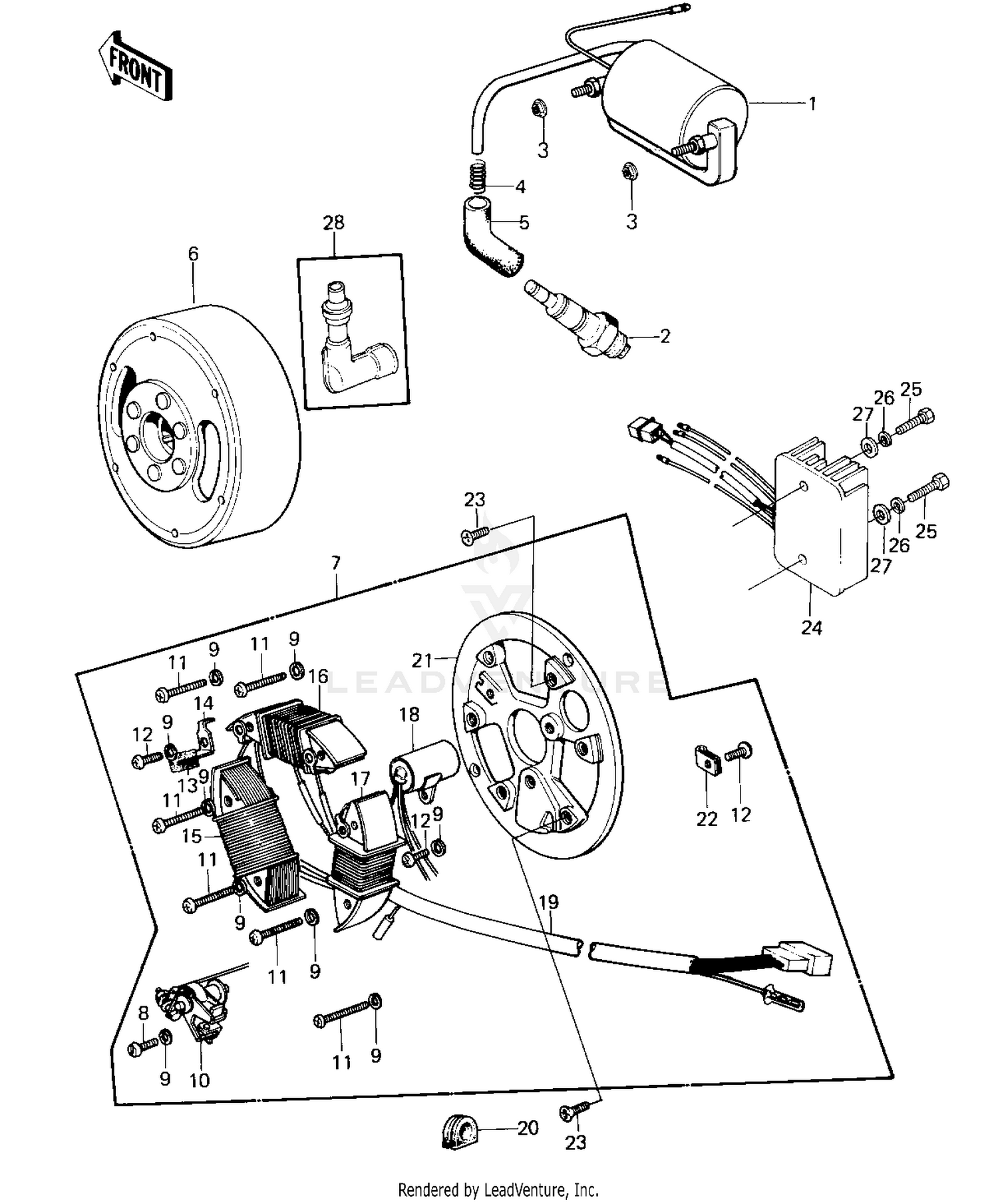 IGNITION/GENERATOR ('80-'81 A7/A8)