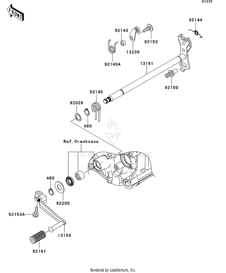Gear Change Mechanism Schematic
