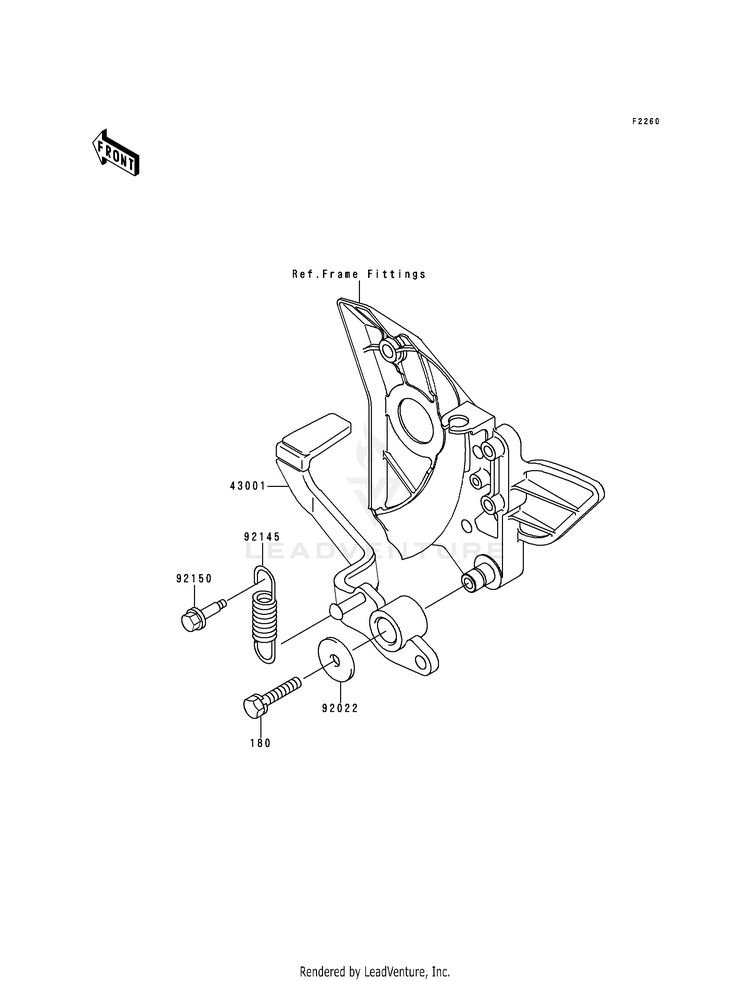 Brake Pedal/Torque Link Schematic