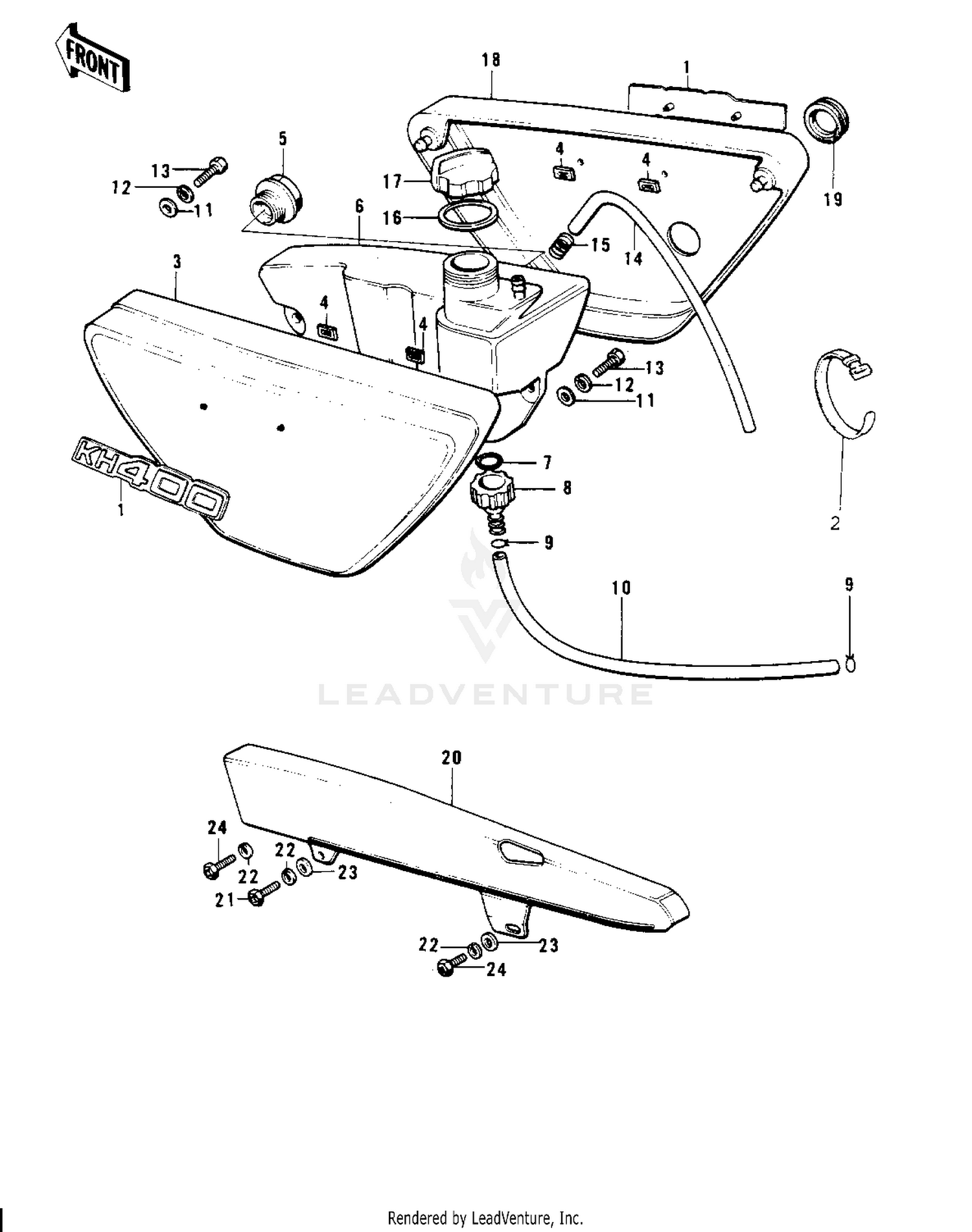 SIDE COVERS/OIL TANK/CHAIN COVER