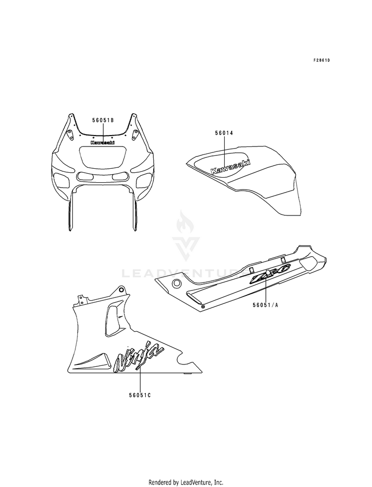 Decals (Red)(Zx600-E6) Schematic