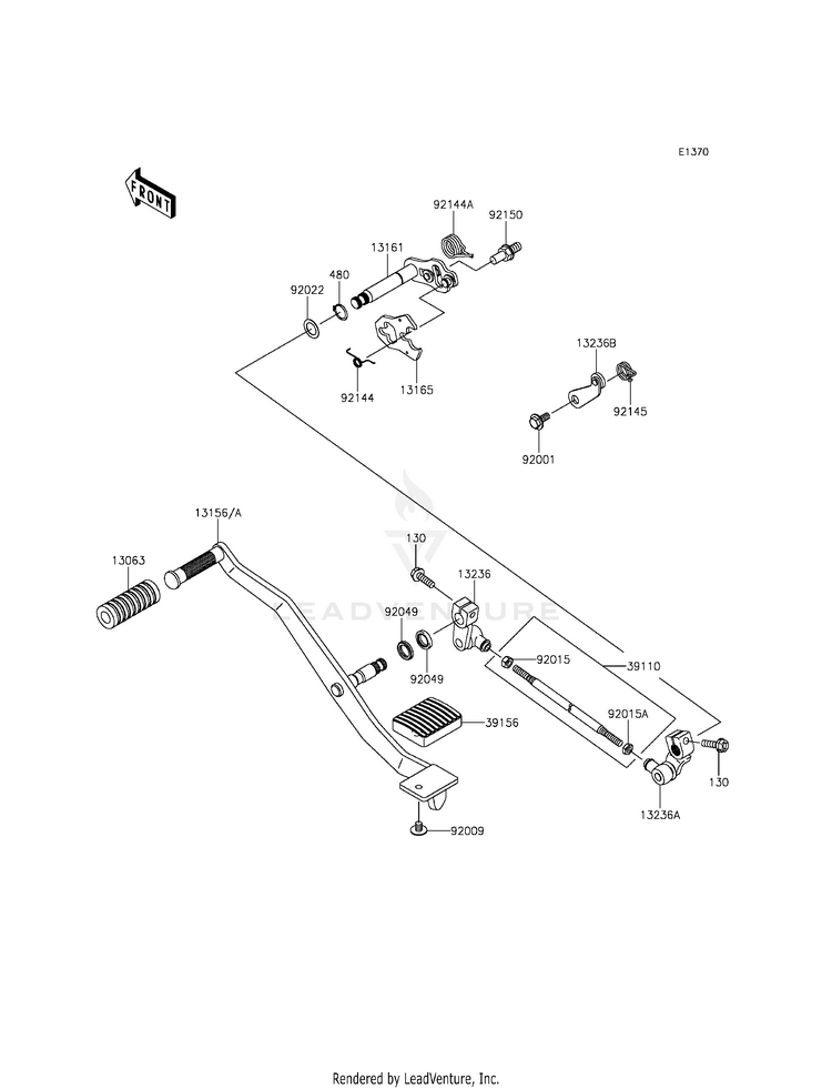 Gear Change Mechanism Schematic
