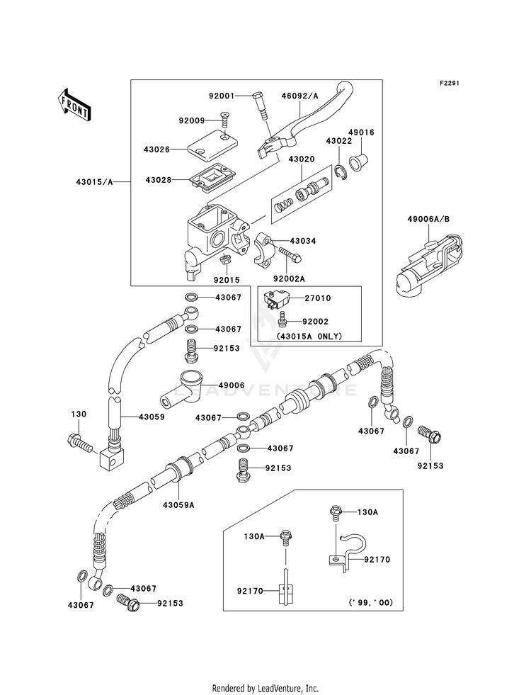 Front Master Cylinder Schematic