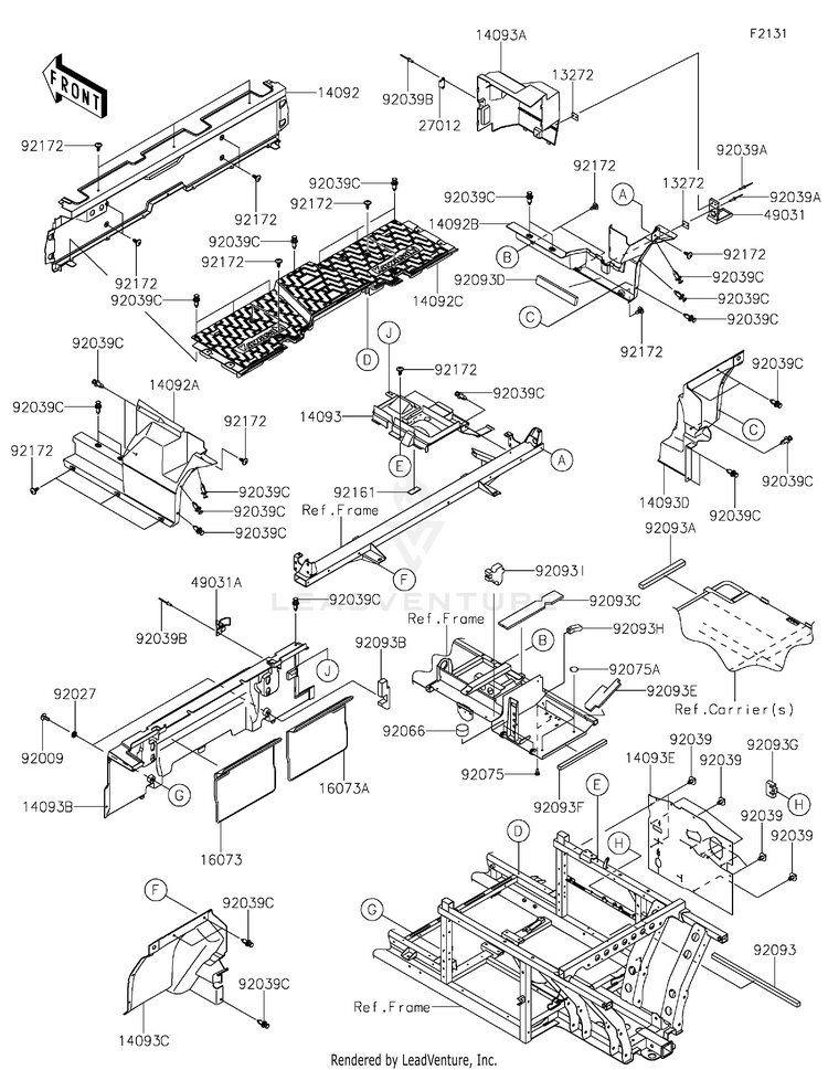 Frame Fittings(Rear) Schematic