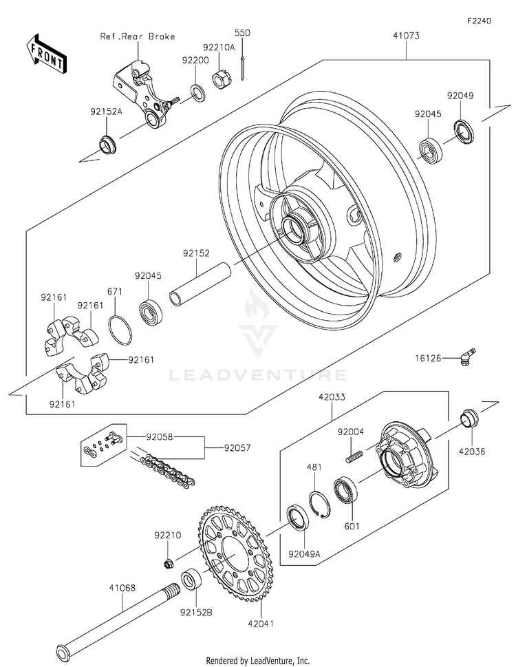 Rear Wheel/Chain Schematic