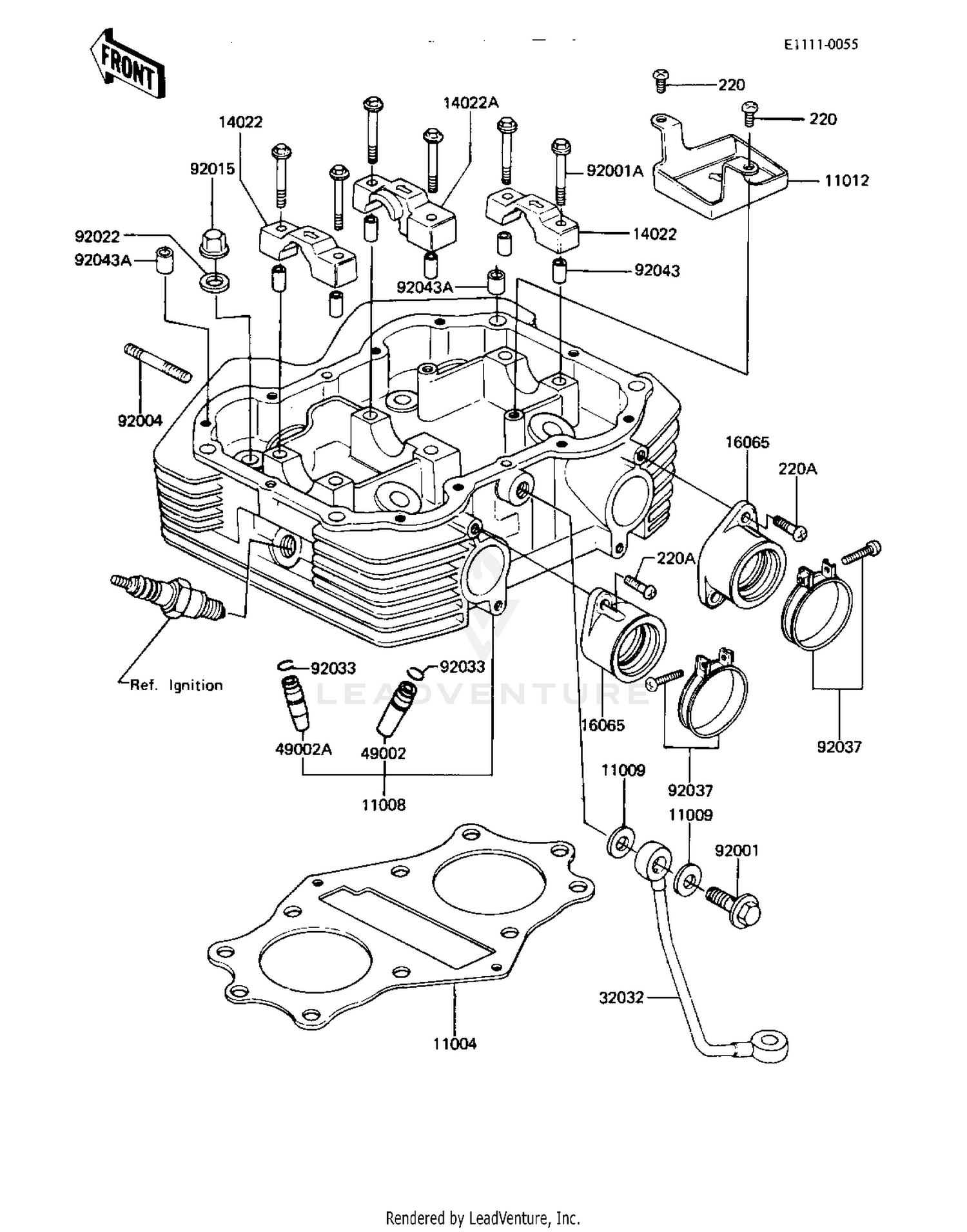 CYLINDER HEAD (KZ440-A4)