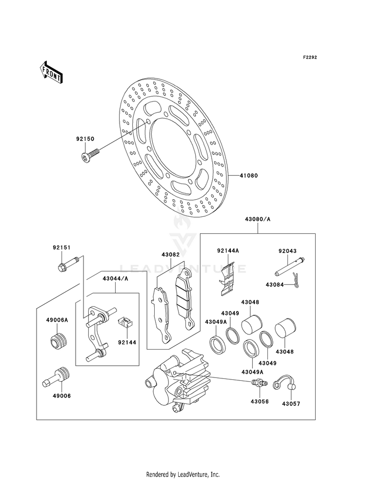 Front Brake Schematic