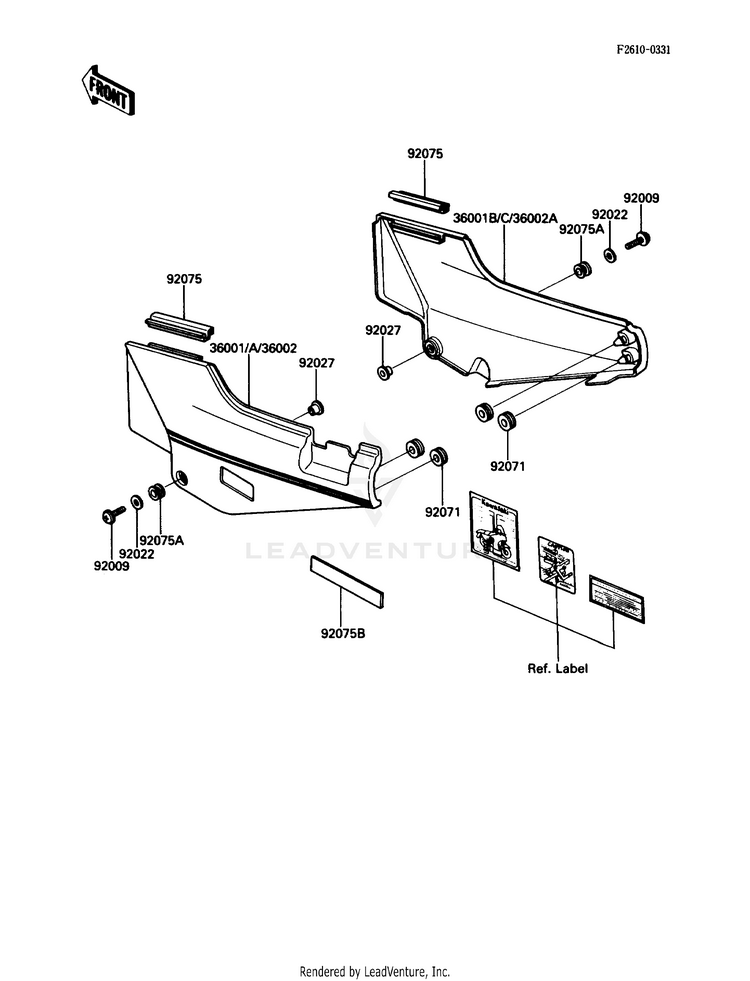 Side Covers/Chain Cover Schematic