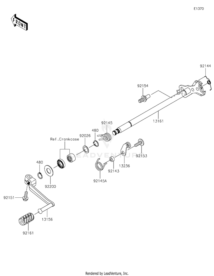 Gear Change Mechanism Schematic