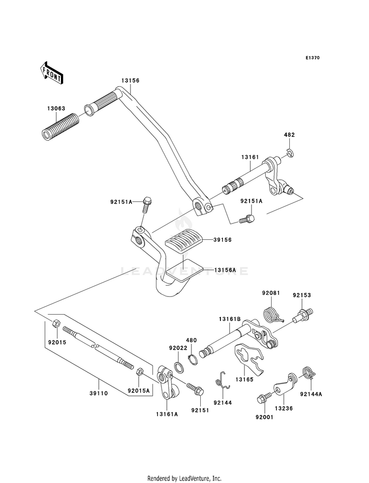 Gear Change Mechanism Schematic