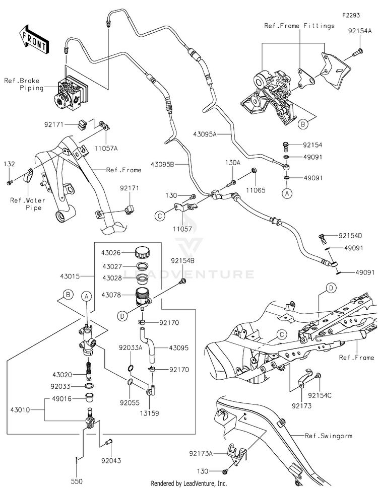 Rear Master Cylinder Schematic