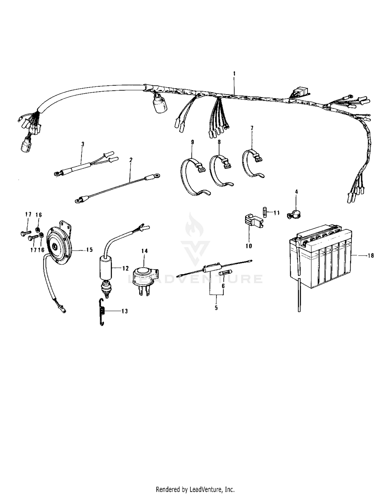CHASSIS ELECTRICAL EQUIPMENT ('74-'75 S3