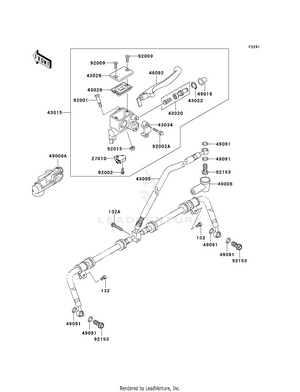 Front Master Cylinder Schematic