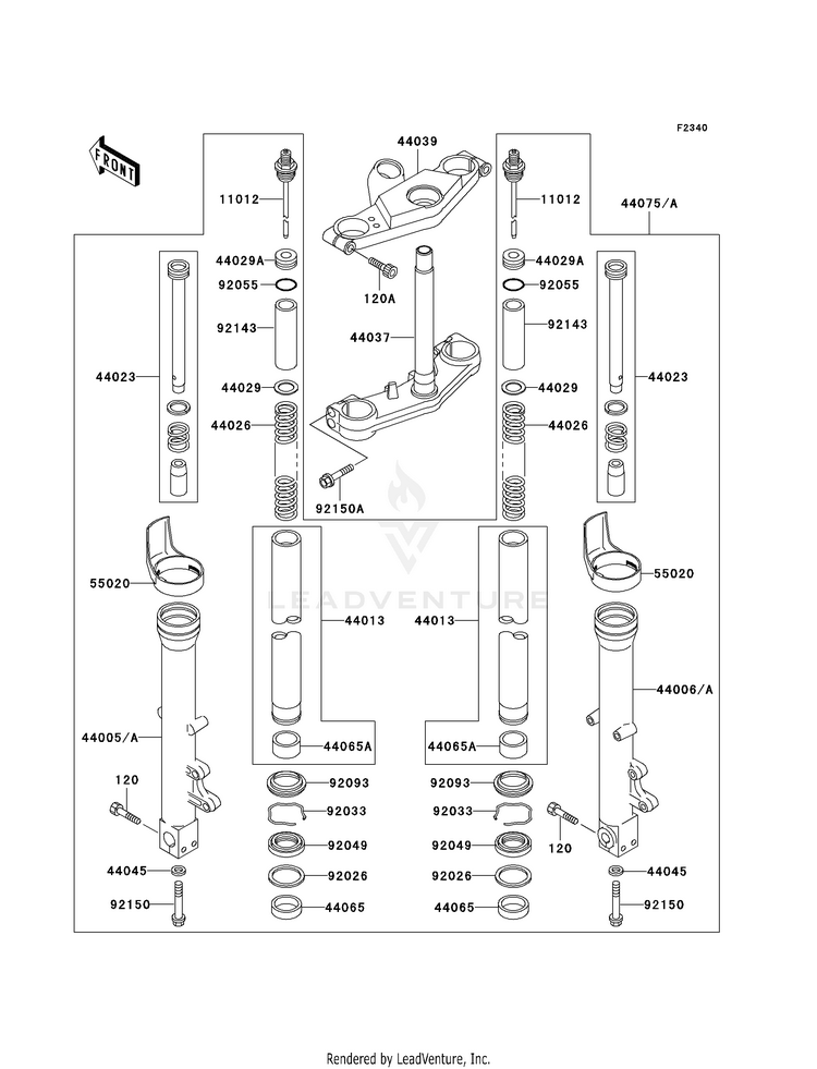 Front Fork Schematic