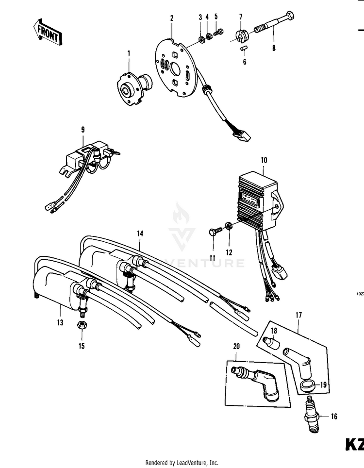 Ignition (Kz1000-C3/C4) Schematic