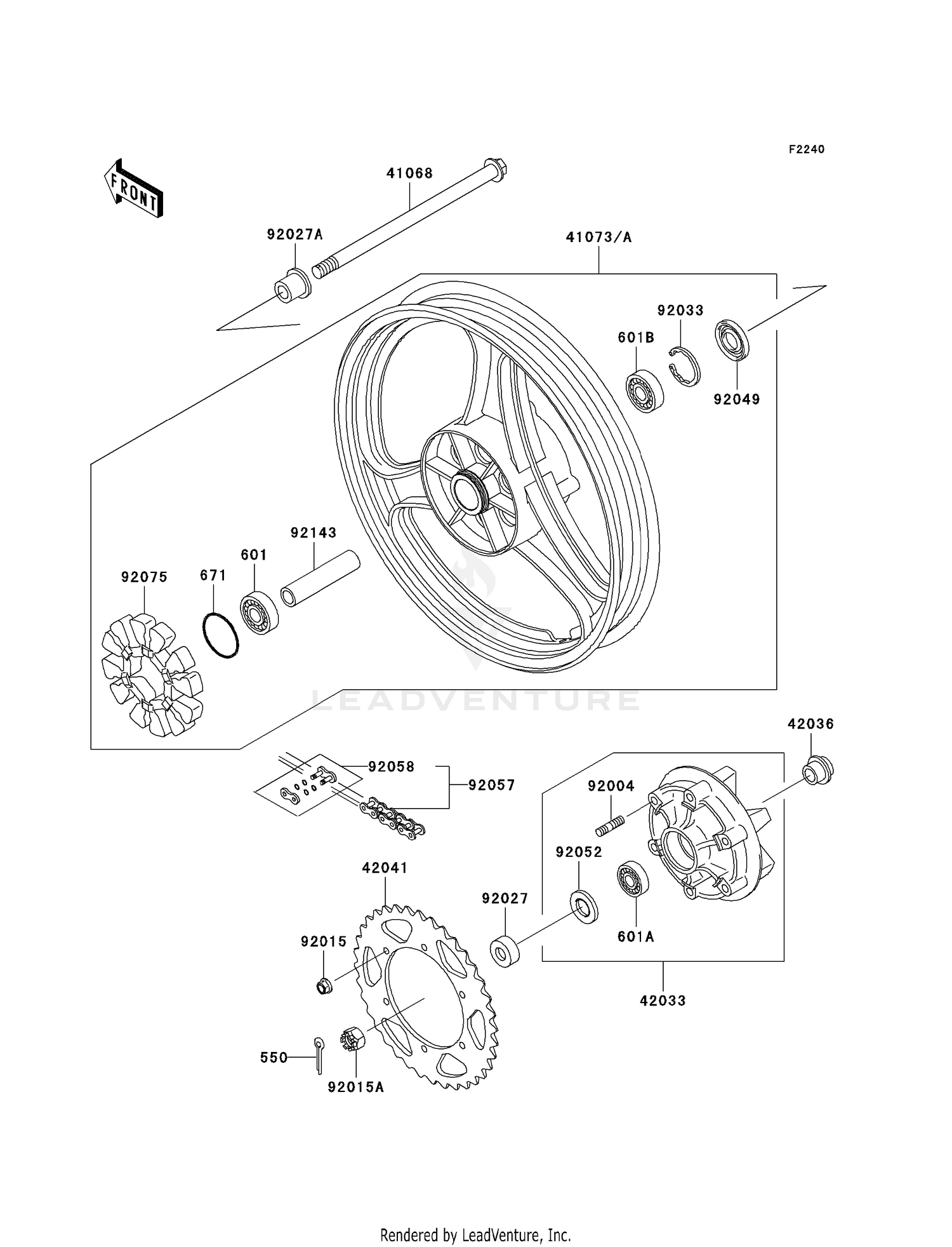 REAR WHEEL/CHAIN