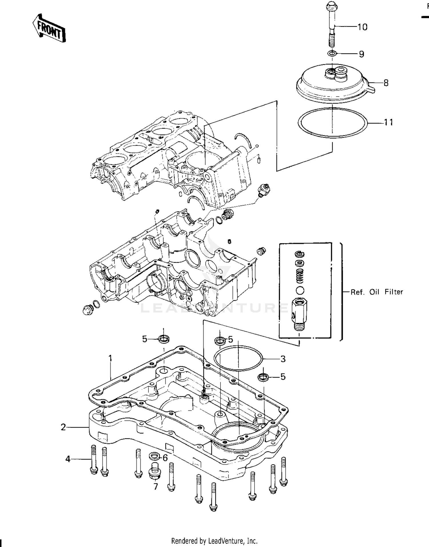 BREATHER COVER/OIL PAN