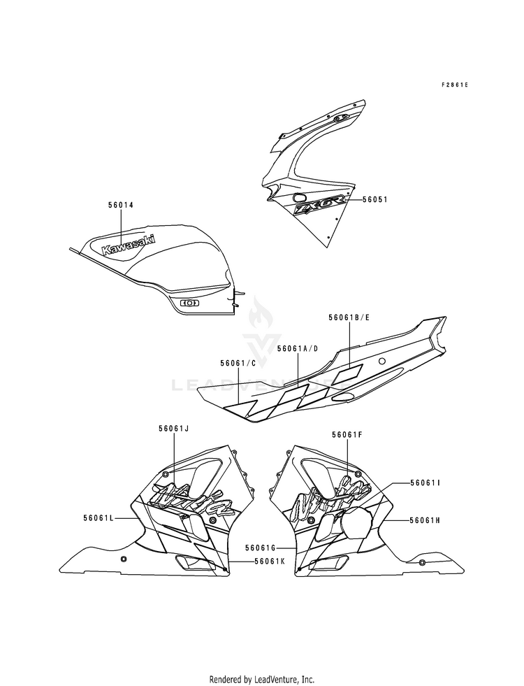 Decals (Green)(Zx600-F3) Schematic
