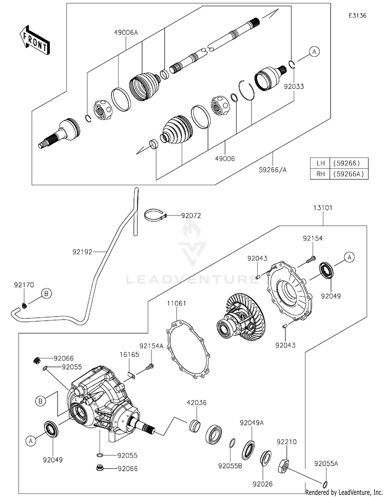 Drive Shaft-Front Schematic