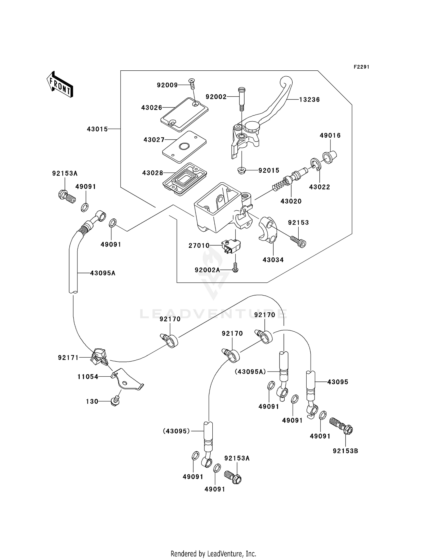 FRONT MASTER CYLINDER (A7F/A8F)