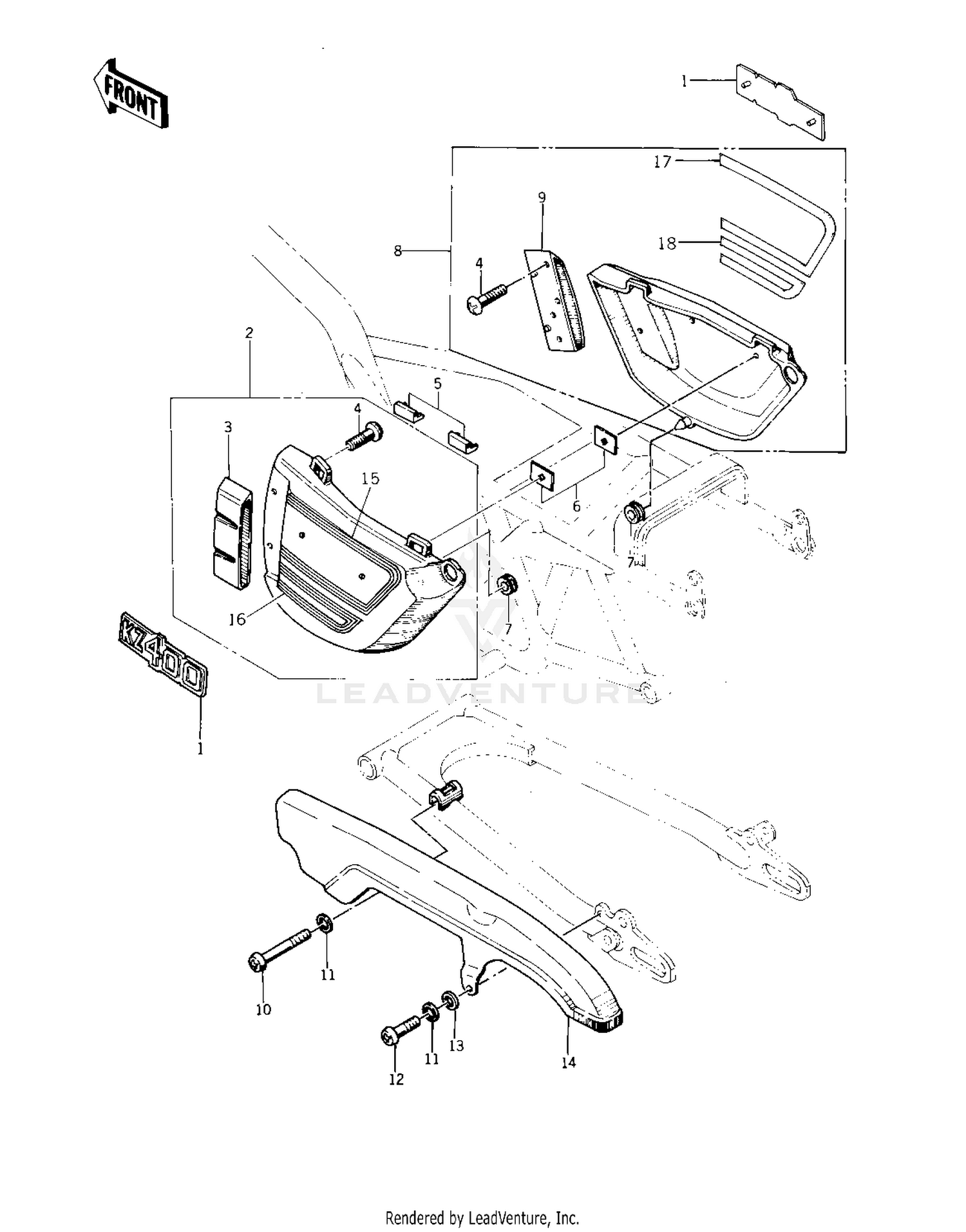 SIDE COVERS/CHAIN COVER