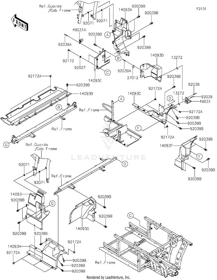 Frame Fittings(Rear) Schematic