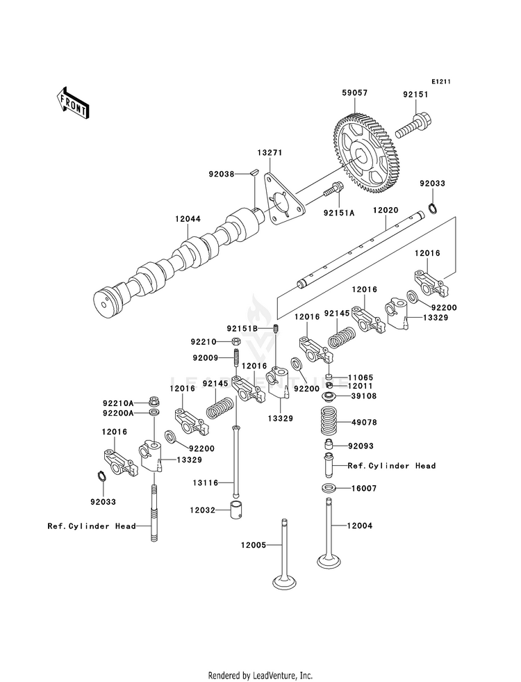 Valve(S)/Camshaft(S) Schematic